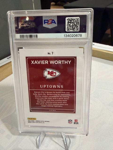 Xavier Worthy 2024 Rookie- Uptowns PSA 9